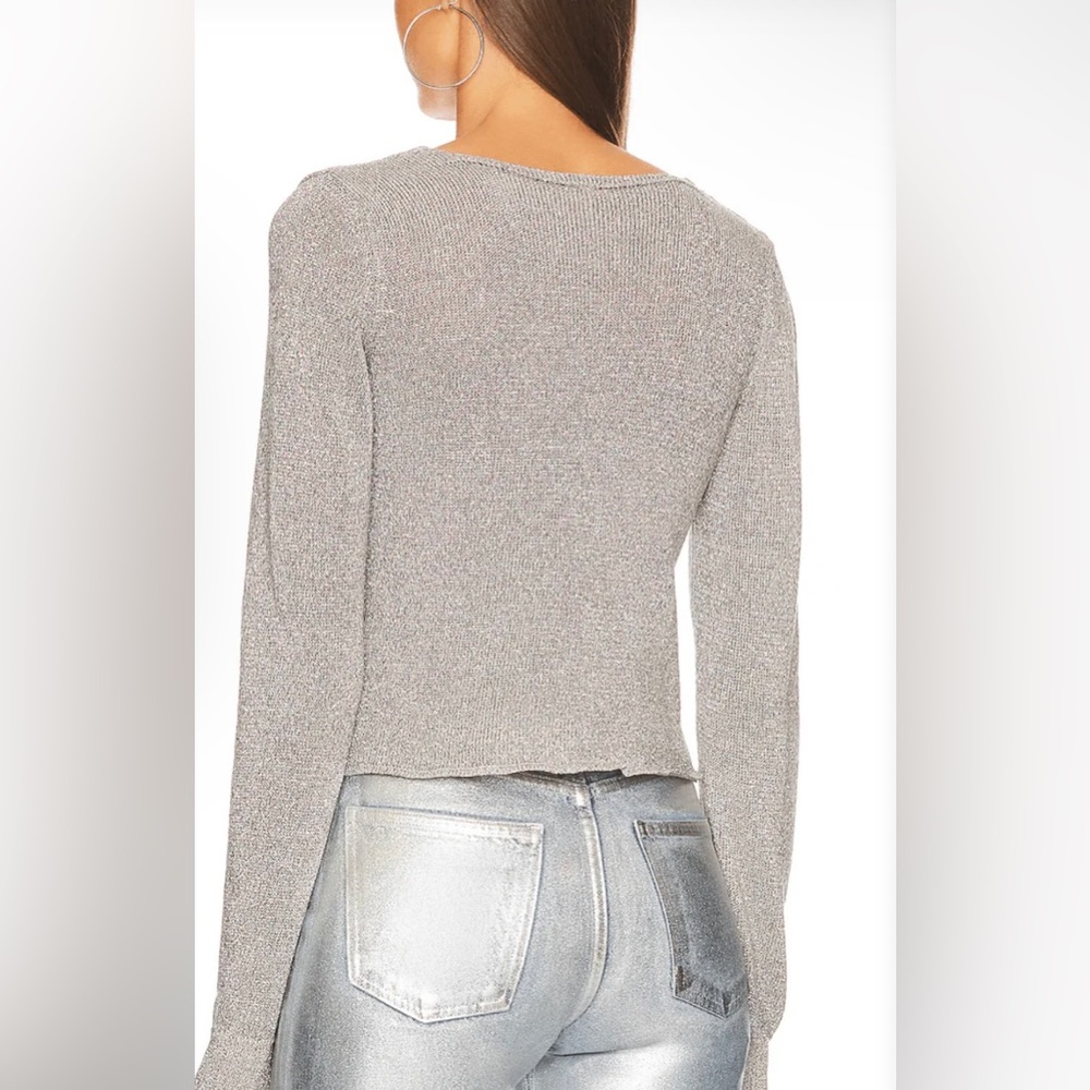 NWT Free People Emmaline Cardi Silver Springs Combo - Picture 3 of 4